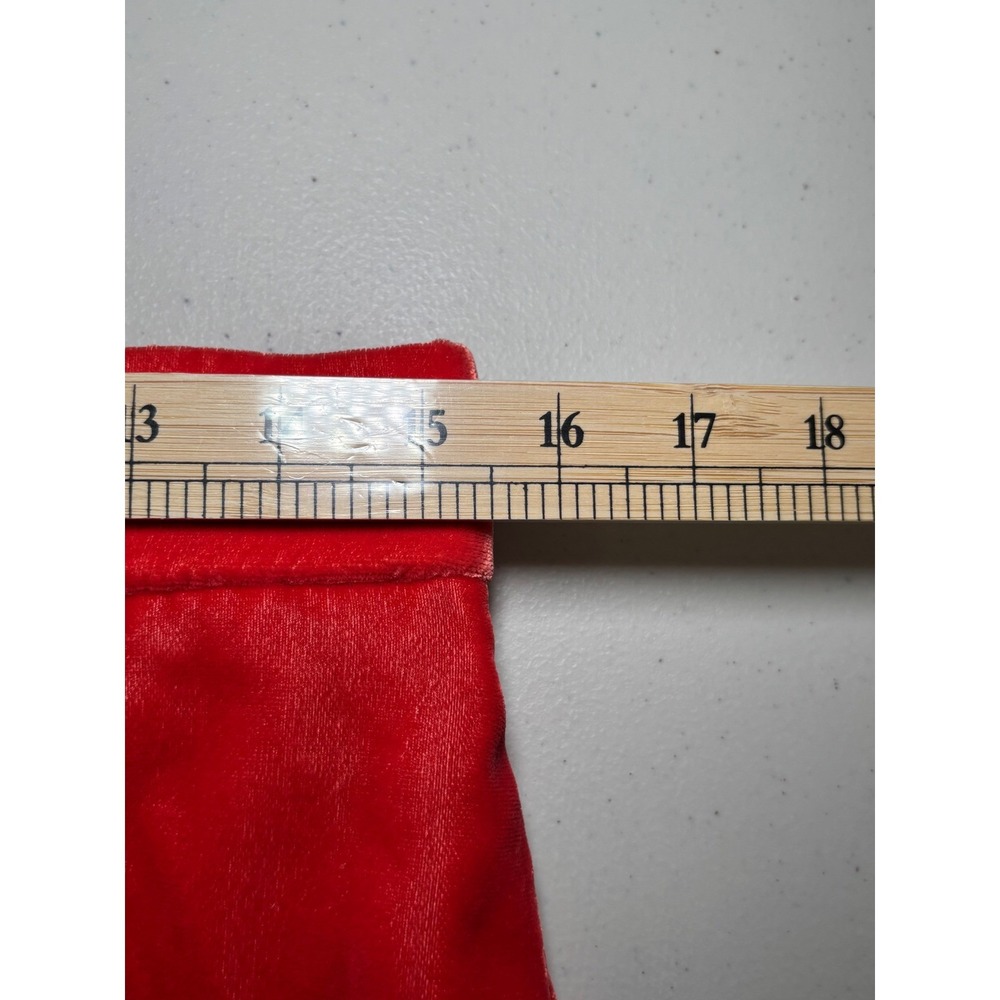 J. Crew Red Orange Velvet Skirt Medium PR5879 Party Pockets Ruffles - Picture 9 of 10